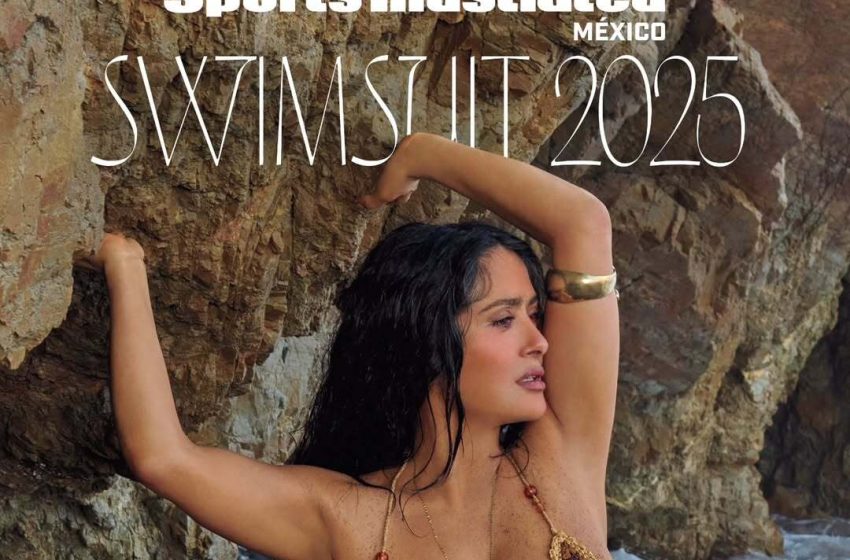  El ritmo y estilo de Salma Hayek conquistan las redes y portada de una revista deportiva internacional
