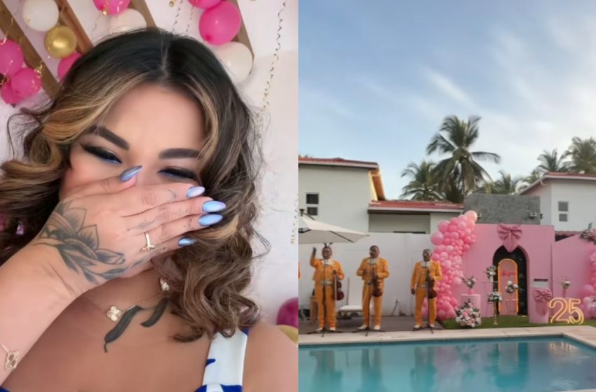  «La tamalera» presume lujosa fiesta y detalles que recibió en su cumpleaños