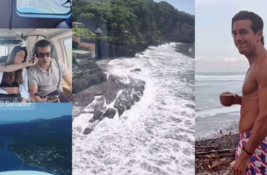  Mario Casas y su familia siguen disfrutando de El Salvador con un viaje por las alturas