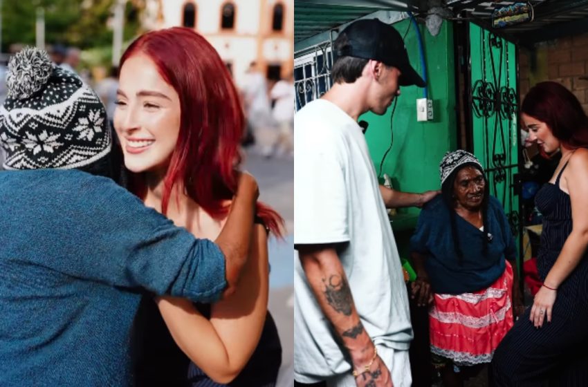  Nicolle Figueroa ayuda a vendedora de 96 años y seguidores aplauden sus actos de bondad