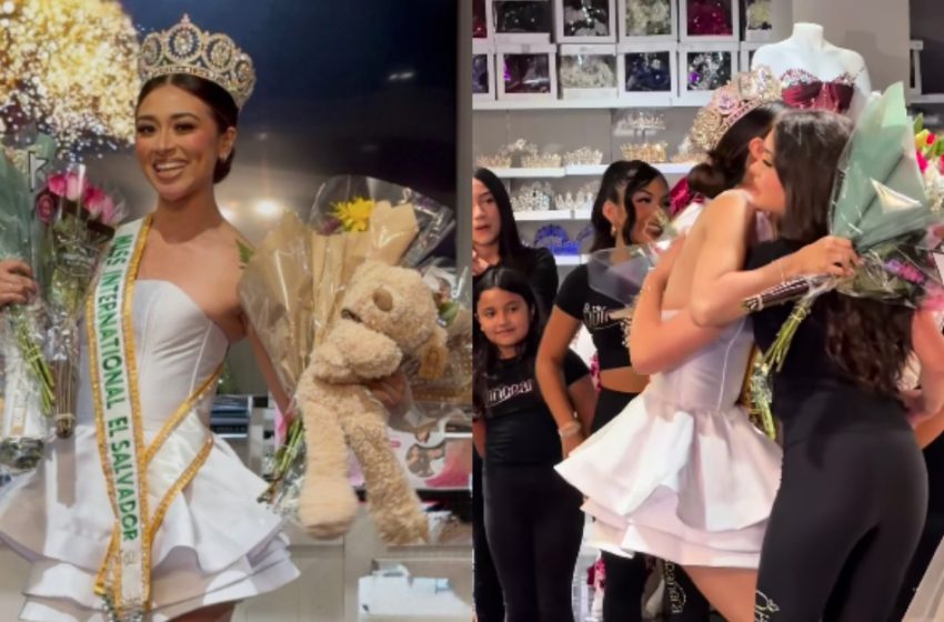  Así fue recibida la nueva Miss International en su país de residencia