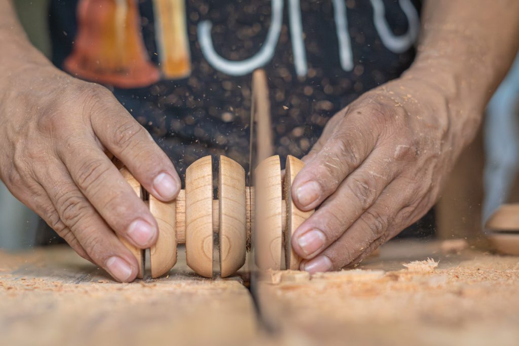 Elaboración de yoyos. Foto: Guillermo López