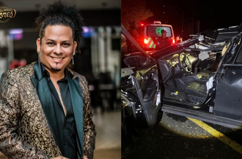  Vocalista de Los Hermanos Flores sufre fuerte accidente de tránsito