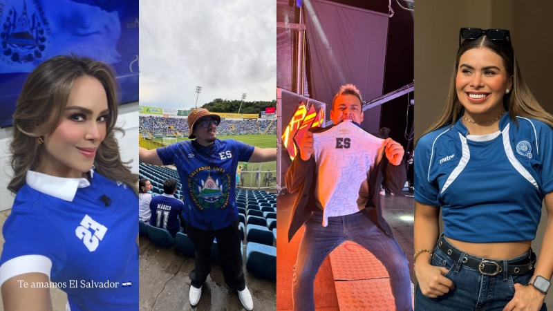 Infuencers salvadoreños se ponen la camiseta azul en apoyo a la Selecta