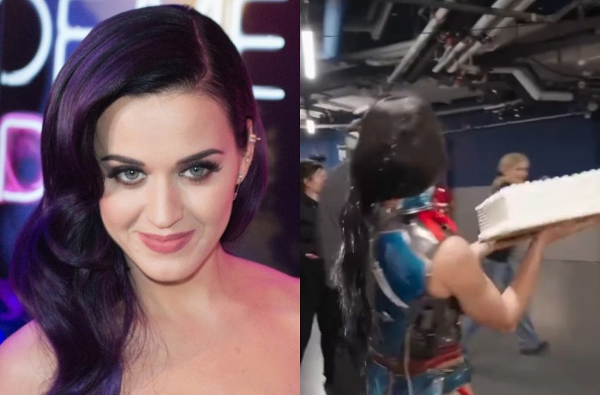  Katy Perry desata críticas por destrozar la tarta de cumpleaños que le regaló una fan