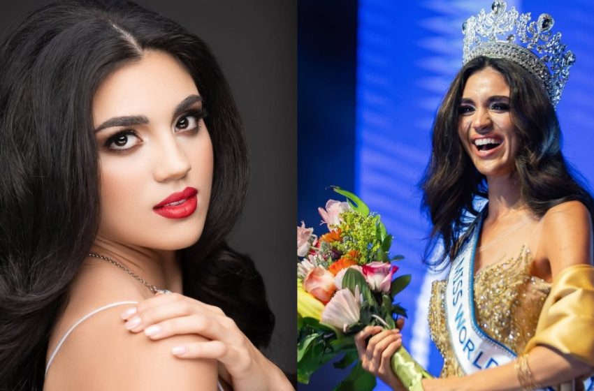  Adriana Brigitte Rivas es la nueva Miss World El Salvador 2025-2026