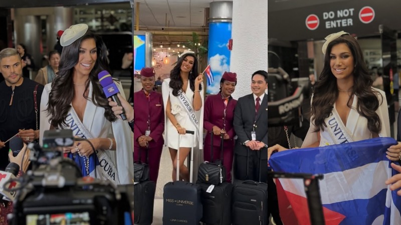 Lina Luaces, hija de Lili Estefan, deslumbra en su salida a Miss Universo 2025