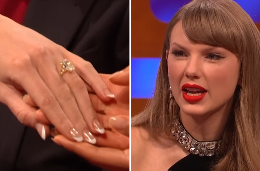 Taylor Swift muestra su anillo de compromiso y enloquece a sus fans