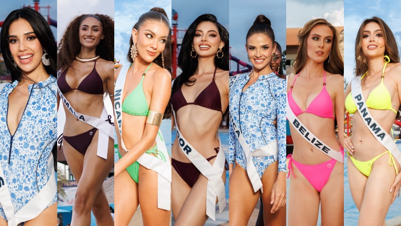Centroamericanas arrasan en competencia de traje de baño de Miss Universo