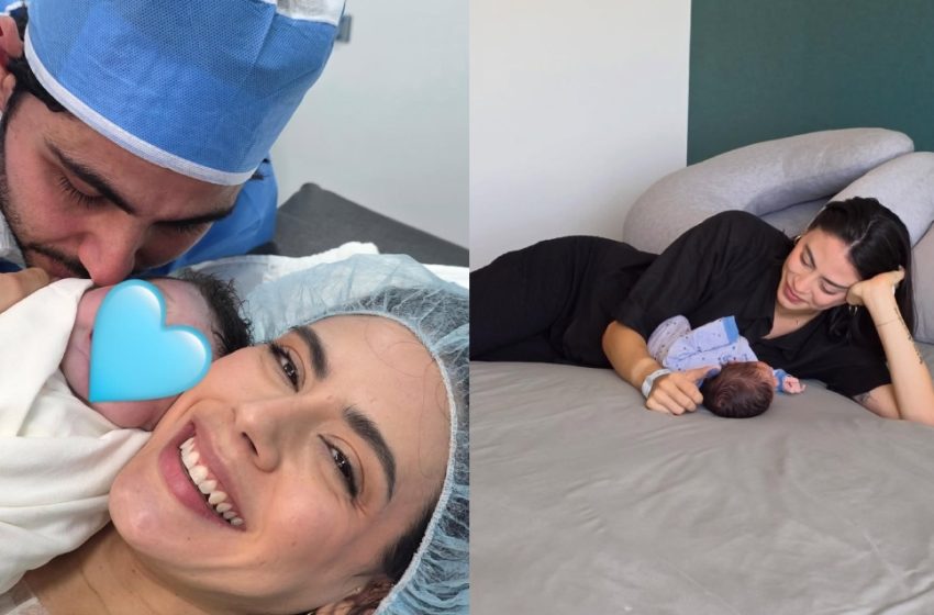  Influencers Paola Cea y Jesús Saudi dan la bienvenida a su primer bebé