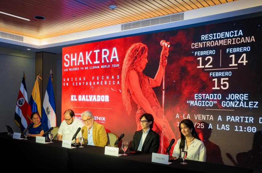  El Salvador se alista para el concierto más grande en su historia: Shakira generará $25 millones