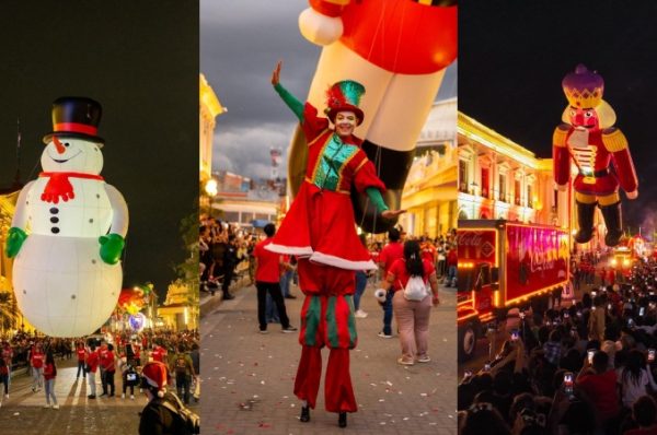 Miles de salvadoreños disfrutaron del Desfile de Globos Gigantes en el Centro Histórico