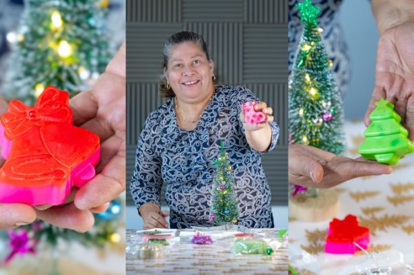 Conoce la historia de Zoila Hernández, la salvadoreña que elabora jabones inspirados en Navidad