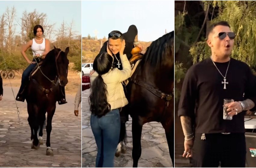  Ángela Aguilar sorprende a Nodal con un detalle especial por su cumpleaños