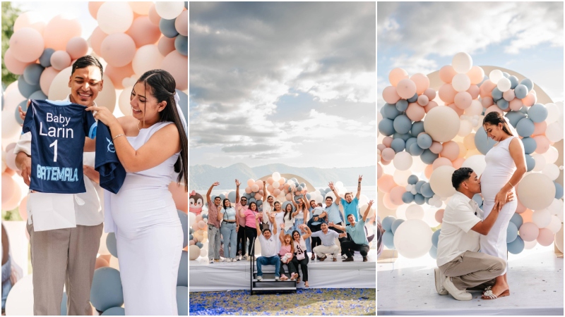 Alfredo Larín y Yudith Vargas revelan que esperan un niño en emotiva celebración