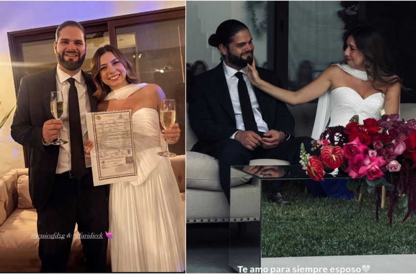  Farid Dieck y Jessica Fernández contraen matrimonio pese a criticas en redes sociales