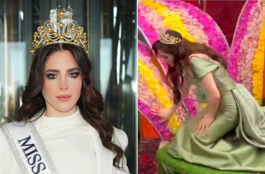  Fátima Bosch se desvaneció en pleno desfile de la fiesta de las frutas y las flores en Ecuador