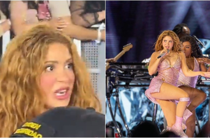  Así reaccionó Shakira cuando vio figura de Piqué en su último concierto en El Salvador