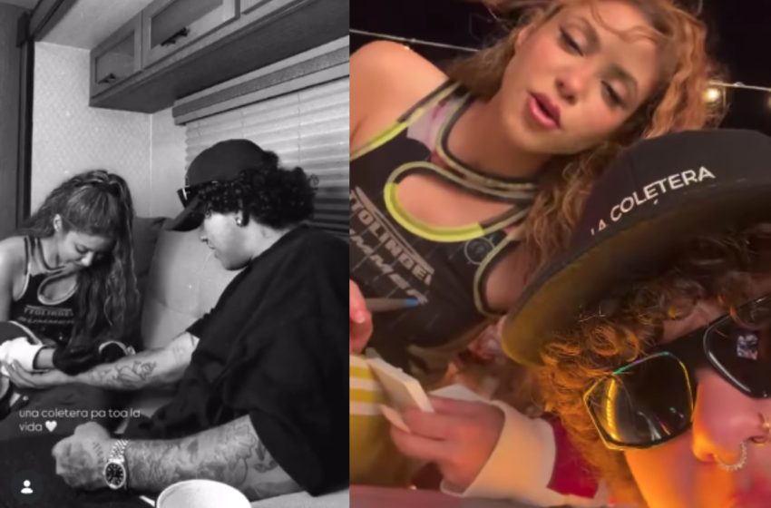  ¿Qué le tatuó Shakira a Beéle en su reencuentro en Barranquilla?