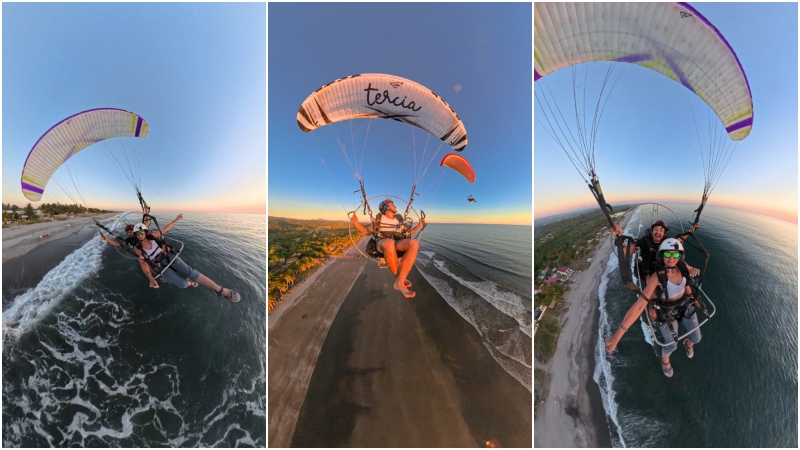 Surca los cielos de El Salvador en paramotor y vive la adrenalina extrema