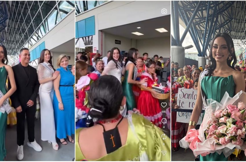  Con alegría, música y mucho color: así fue recibida Fátima Bosch en El Salvador