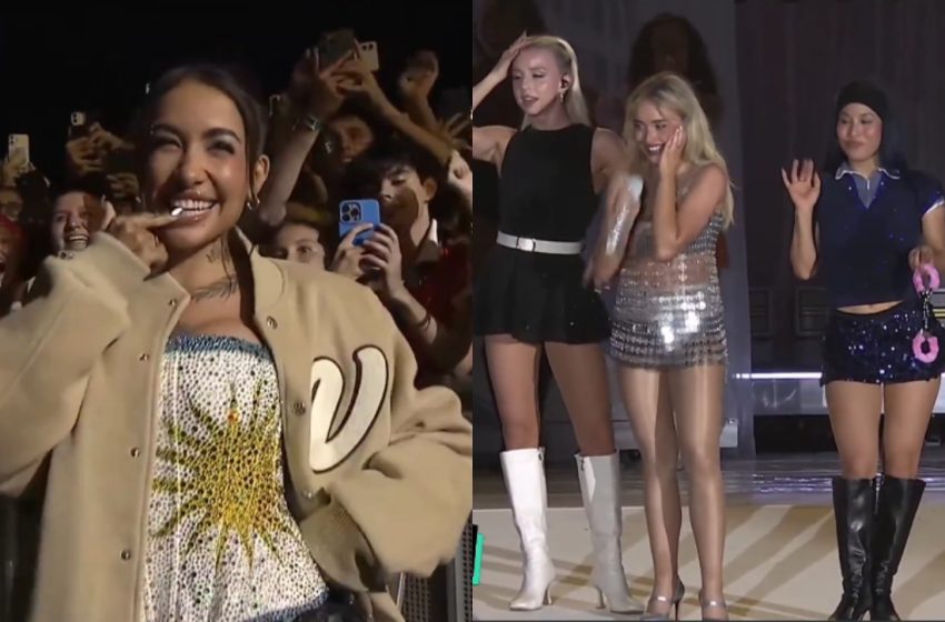  Sabrina Carpenter queda sorprendida por belleza de María Becerra en un concierto y la arresta