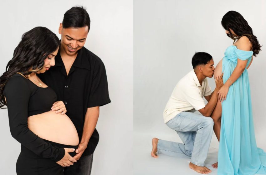  Alfredo Larín y Yudith Vargas sorprenden con sesión de fotos previa a recibir a su bebé