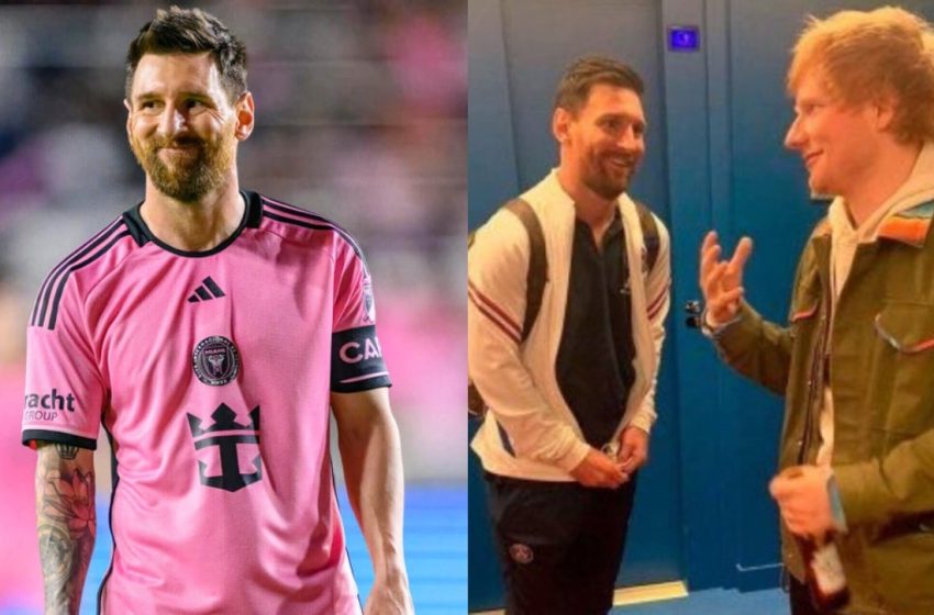  El divertido encuentro entre Messi y Ed Sheeran: el cantante no sabía que el futbolista no habla inglés