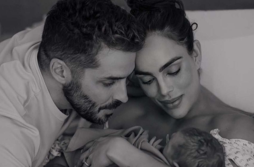  Sara Corrales le da la bienvenida a su bebé Mila con tiernas fotografías
