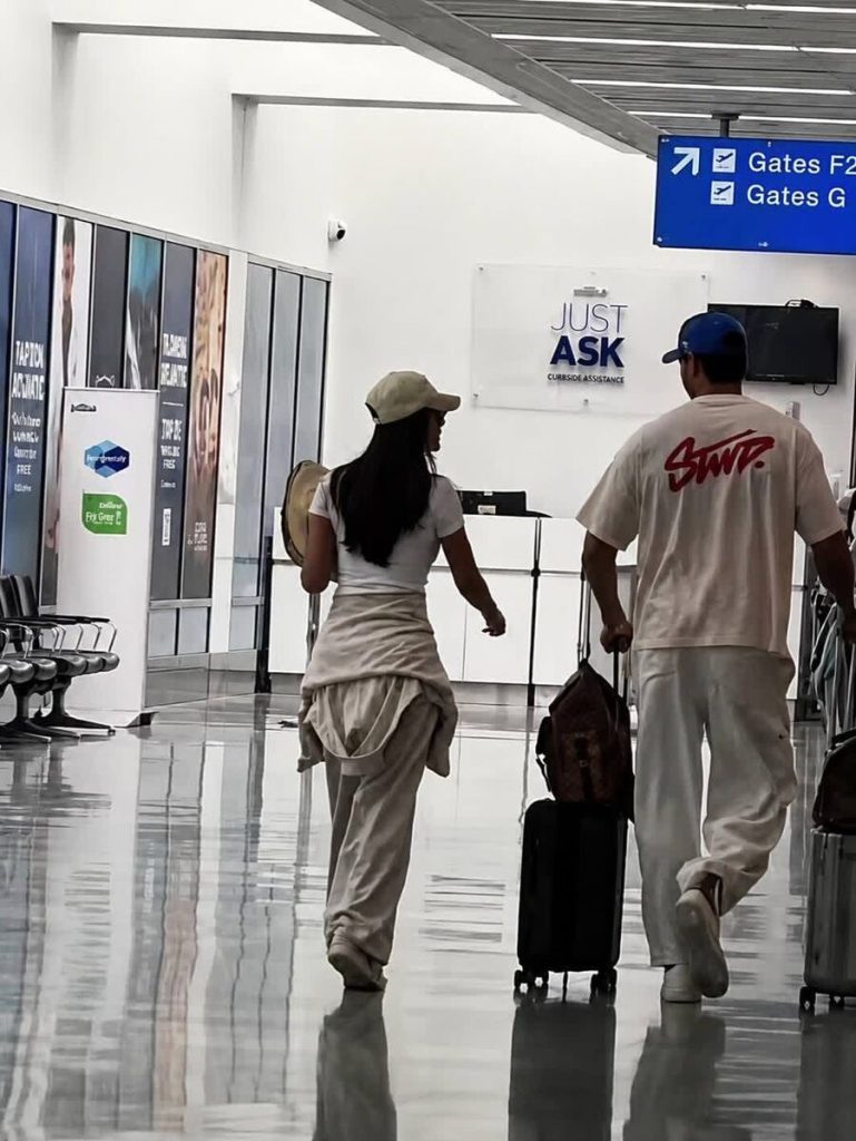 Sheynnis Palacios y Carlos Arias son vistos juntos en aeropuerto.