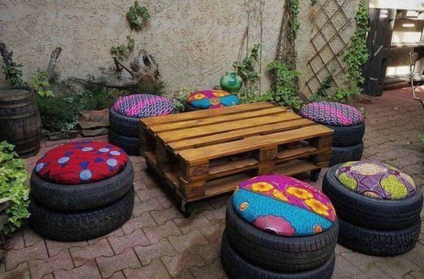  ¿Cómo crear tu zona de relax en el jardín con elementos reciclados?