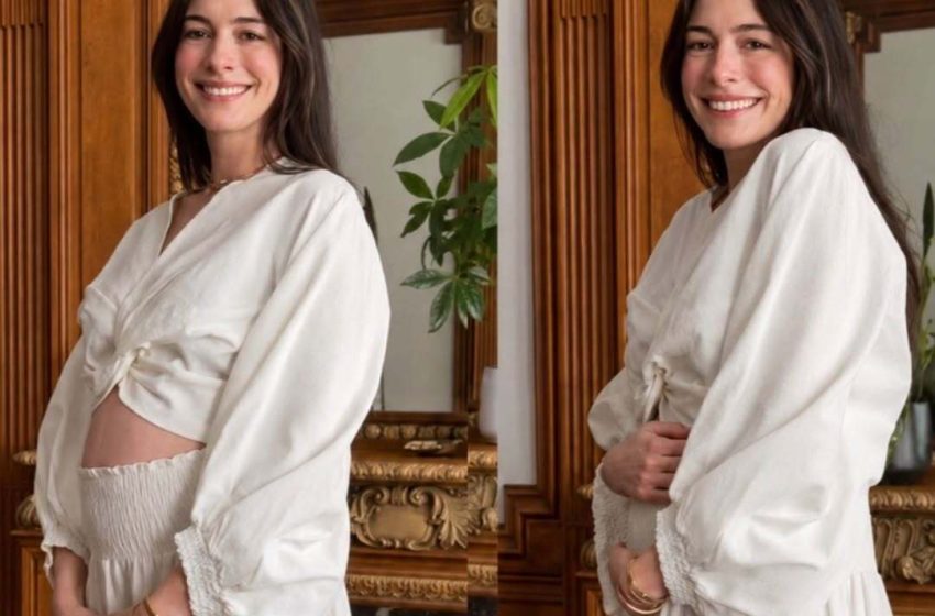  Anne Hathaway sorprende al anunciar embarazo de su tercer hijo