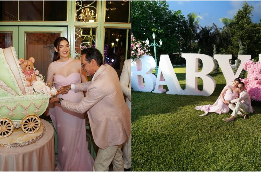  Nadia Ferreira y Marc Anthony celebran a lo grande baby shower de su bebé