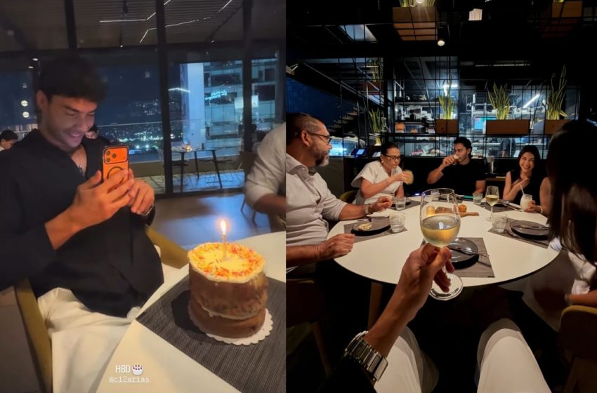  Carlos Arias celebra su cumpleaños junto a Sheynnis Palacios