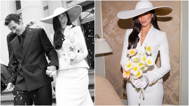 Dua Lipa y Callum Turner enternecen las redes con inéditas fotografías de su boda