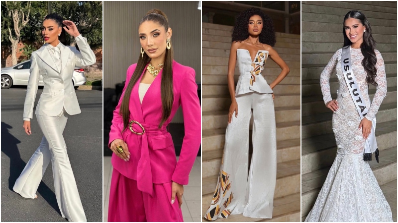Así lucieron las candidatas para la entrevista con el jurado rumbo a Miss Universo El Salvador