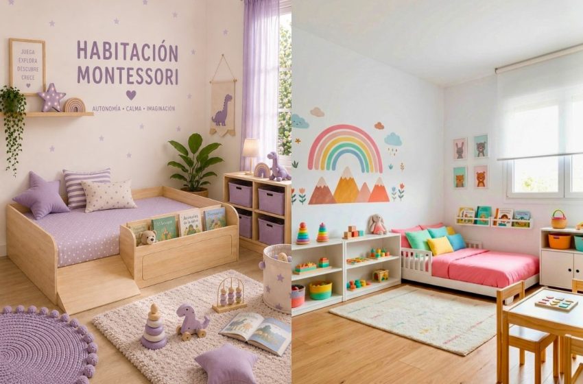  ¿Cómo hacer la habitación de tus niños con aprendizaje Montessori?