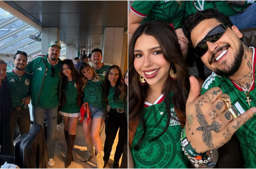  Dinastía Aguilar y Nodal se unen a la fiebre del Mundial y celebran victoria de México
