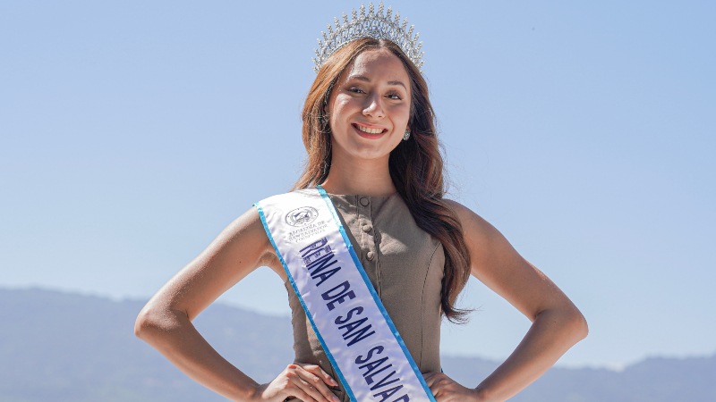 Esta es la historia de Melanie Cortez, la reina de las Fiestas Agostinas de San Salvador Centro 2026